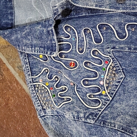 Vintage Jonathan G Denim Bling Jacket Rare - Picture 4 of 12